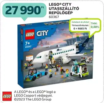 Auchan LEGO CITY UTASSZÁLLÍTÓ REPÜLŐGÉP ajánlat