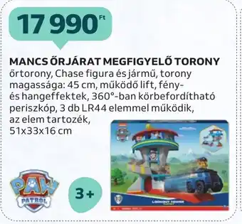 Auchan MANCS ŐRJÁRAT MEGFIGYELŐ TORONY ajánlat