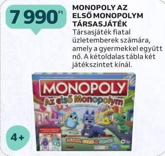 Auchan MONOPOLY AZ ELSŐ MONOPOLYM TÁRSASJÁTÉK ajánlat