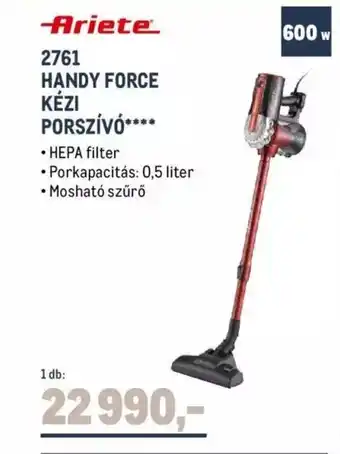 Ariete 2761 HANDY FORCE KÉZI PORSZÍVÓ