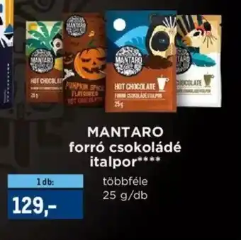 Metro MANTARO forró csokoládé italpor 25g ajánlat