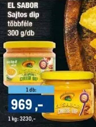 Metro EL SABOR Sajtos dip 300g ajánlat