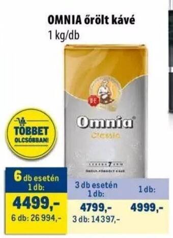 Metro OMNIA őrölt kávé 1kg ajánlat