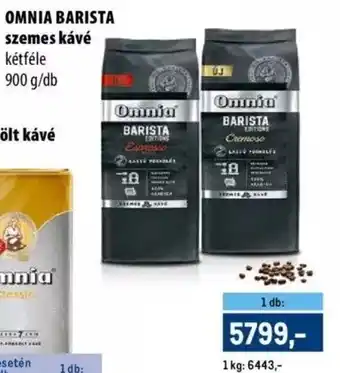 OMNIA BARISTA szemes kávé 900g