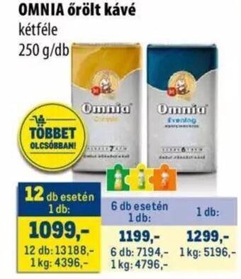 Metro OMNIA őrölt kávé 250g ajánlat