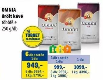 Metro OMNIA őrölt kávé 250g ajánlat