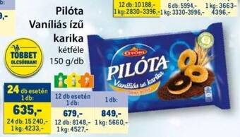 Metro Pilóta Vaníliás ízű karika 150g ajánlat
