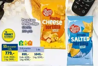 Metro Poco Loco tortilla chips 200g ajánlat