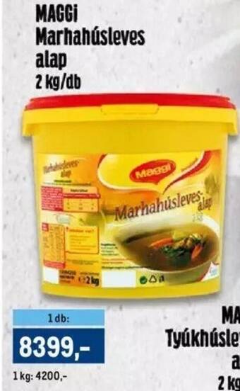 Metro MAGGI Marhahúsleves alap 2kg ajánlat