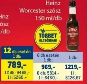 Metro Heinz Worcester szósz 150 ml ajánlat
