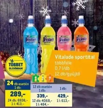 Metro Vitalade sportital 0,7l ajánlat