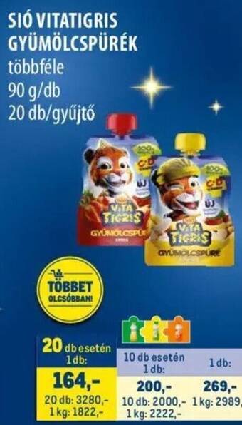 Metro SIÓ VITATIGRIS GYÜMÖLCSPÜRÉK 90g ajánlat