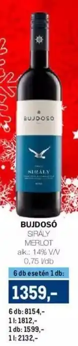 Metro BUJDOSÓ SIRÁLY MERLOT 0,75 l ajánlat