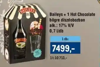 Baileys + 1 Hot Chocolate bögre díszdobozban 0,7 l