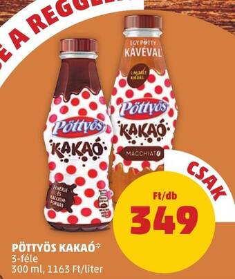 PENNY PÖTTYÖS KAKAÓ 300 ml ajánlat