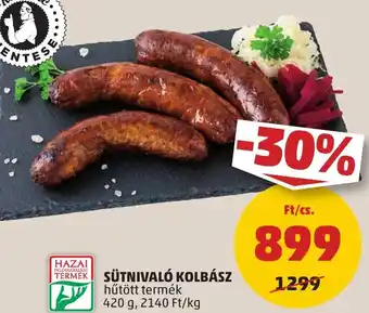 PENNY SÜTNIVALÓ KOLBÁSZ 420 g ajánlat