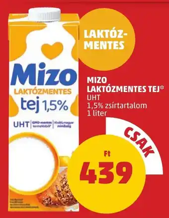 PENNY MIZO LAKTÓZMENTES TEJ 1 l ajánlat