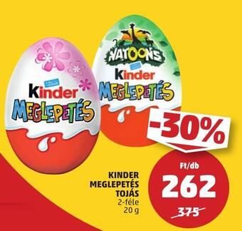 PENNY KINDER MEGLEPETÉS TOJÁS 20 g ajánlat