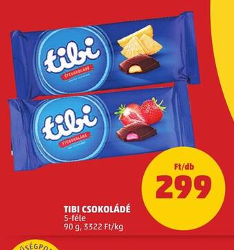 PENNY TIBI CSOKOLÁDÉ 90 g ajánlat