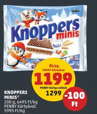 PENNY KNOPPERS MINIS 200 g ajánlat