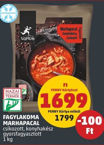 PENNY FAGYLAKOMA MARHAPACAL 1 kg ajánlat