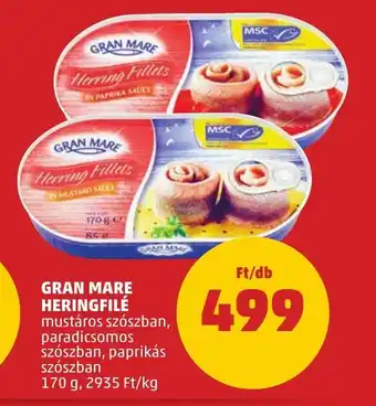 PENNY GRAN MARE HERINGFILÉ 170 g ajánlat