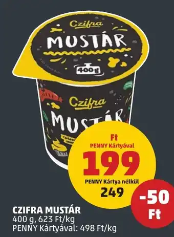 PENNY CZIFRA MUSTÁR 400 g ajánlat