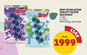 PENNY BREF COLOR ACTIVE TOALETT TISZTÍTÓ MULTIPACK 4 x 50 g ajánlat
