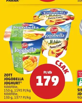 PENNY ZOTT JOGOBELLA JOGHURT 150 / 130 g ajánlat
