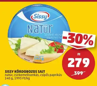 PENNY SISSY KÖRDOBOZOS SAJT 140 g ajánlat