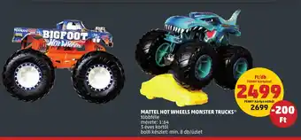 MATTEL HOT WHEELS MONSTER TRUCK 1 db