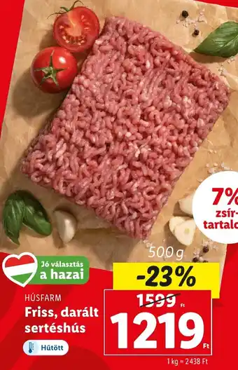 HÚSFARM Friss, darált sertéshús 500 g