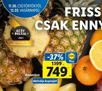 Lidl Ananász 1 db ajánlat