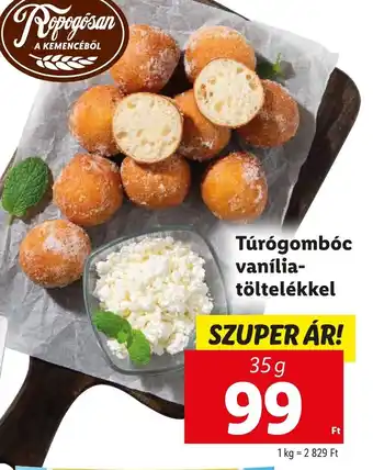 Túrógombóc vanília-töltelékkel 35 g