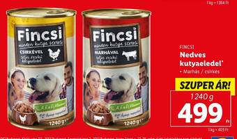 Lidl FINCSI Nedves kutyaeledel 1240 g ajánlat