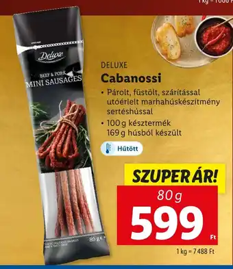 Lidl DELUXE Cabanossi 80 g ajánlat