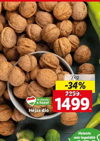 Lidl Héjas dió 1 kg ajánlat