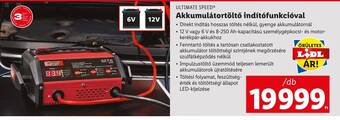 Lidl ULTIMATE SPEED Akkumulátortöltő indítófunkcióval 1 db ajánlat
