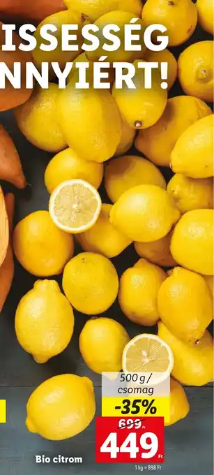 Bio citrom 500 g