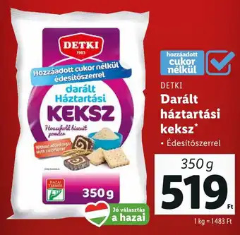 Lidl DETKI Darált háztartási keksz 350 g ajánlat