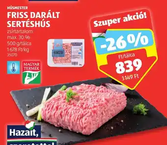 HÚSMESTER FRISS DARÁLT SERTÉSHÚS 500 g