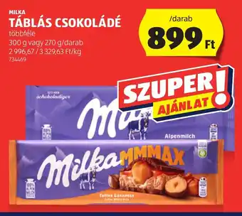MILKA TÁBLÁS CSOKOLÁDÉ 300 / 270 g