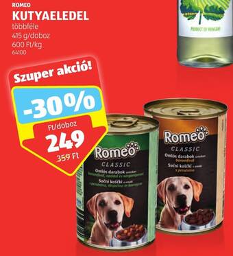 ALDI ROMEO KUTYAELEDEL 415 g ajánlat