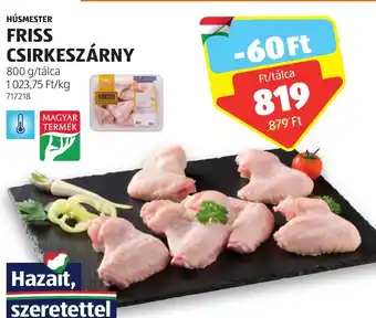 ALDI HÚSMESTER FRISS CSIRKESZÁRNY 800 g ajánlat