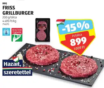 ALDI BBQ FRISS GRILLBURGER 200 g ajánlat