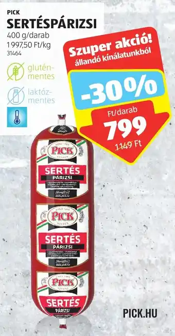ALDI PICK SERTÉSPÁRIZSI 400 g ajánlat