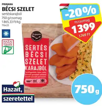 PRIMANA BÉCSI SZELET 750 g