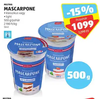 ALDI MILFINA MASCARPONE 500 g ajánlat