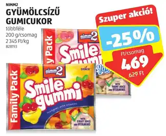 ALDI NIMM2 GYÜMÖLCSÍZŰ GUMICUKOR 200 g ajánlat