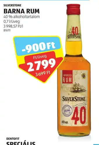 ALDI SILVERSTONE BARNA RUM 0,7 l ajánlat